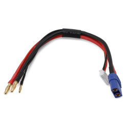 EcoPower 2S Charge/Balance Charge Lead Adapter (4mm Male Bullets to Female XT90) (12AWG) (7-Pin XH Balance Plug)