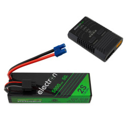 EcoPower Intelligent 2S 5000mAh EC3 LiPo Battery/