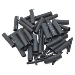 ProTek RC 1.5, 5, 6 & 8mm Shrink Tubing Assortment Pack (Black) (20) (1