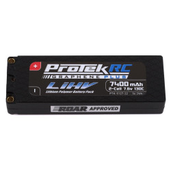 ProTek RC 2S 130C Low IR Si-Graphene + HV LiPo Battery (7.6V/7400mAh) w/5mm Connectors (ROAR Approved)