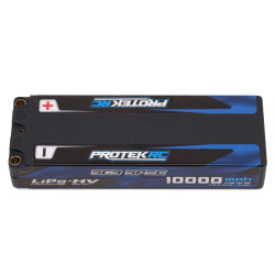 ProTek RC 2S 150C Low IR SG3 HV LiPo Battery (7.6V/10000mAh) w/5mm Connectors (ROAR Approved)