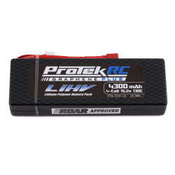 ProTek RC 4S 130C Low IR Si-Graphene + HV LCG LiPo Battery (15.2V/4300mAh) w/T-Style Connector (ROAR Approved)