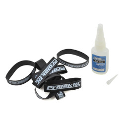 ProTek RC Medium CA Tire Glue & Tire Glue Band Combo (1/8 & 1/10)