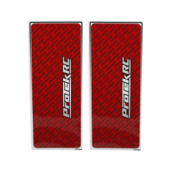 ProTek RC Universal Chassis Protective Sheet (Red) (2) (12.5x33.5cm)