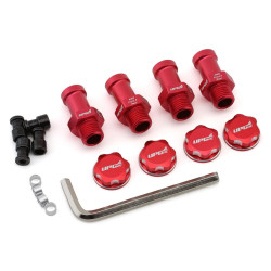 UpGrade RC Aluminum 17mm Hex Conversion for Traxxas Stampede 4X4 (Red) - Direct Fit w/UpGrade RC 2.8