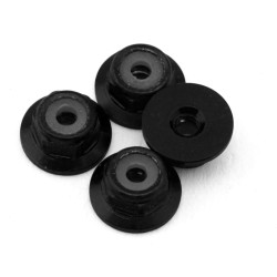 UpGrade RC Aluminum 2mm Wheel Lock Nuts for Losi Micro-B & Micro-T (Black) (4)