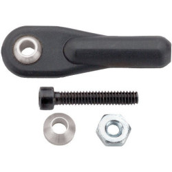 2135 - 2-56 x 1/2 Swivel Ball Link w/Hardware - Black (2 pcs per package) | קרני היגוי ומוטות קישור