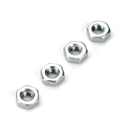 2106 - 4mm Hex Nuts (4 pcs per package) | ברגים, אומים ודסקיות