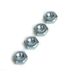 562 - 6-32 Steel Hex Nuts (4 pcs per package) | ברגים, אומים ודסקיות