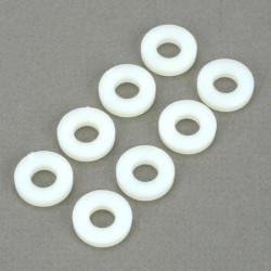 636 - No. 6 Nylon Flat Washers (8 pcs per package) | ברגים, אומים ודסקיות
