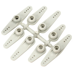 671 - Super Strength Servo Arms (8 pcs per package) (Long for JR & Airtronics Servos) | חומרה ואביזרים כלליים