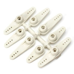 672 - Super Strength Servo Arms (8 pcs per package) (Long for Hitec / Hobbico / Command Servos) | חומרה ואביזרים כלליים