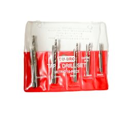 510 - 10 piece Metric Tap & Drill Set (1 set per package) | כלים וסדנה