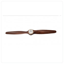 Decorative propeller dark look 65 cm with clock