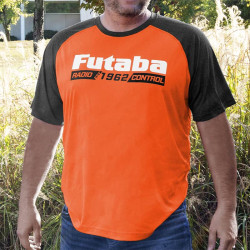 EST 1962 Performance Tee (Heather Orange with Heather Charcoal Colorblock) | מרצ'נדייז