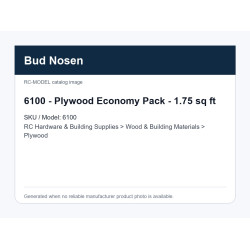 6100 - Plywood Economy Pack - 1.75 sq ft