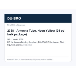 2358 - Antenna Tube, Neon Yellow (24 pc bulk package) | דמויות טייס ואביזרי סקייל