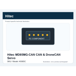 Hitec MD85MG-CAN CAN & DroneCAN Servo | סרווים CAN ו-DroneCAN