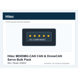 Hitec MD85MG-CAN CAN & DroneCAN Servo Bulk Pack | סרווים CAN ו-DroneCAN