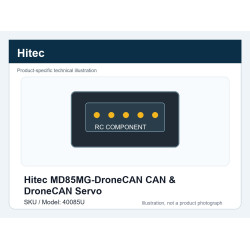 Hitec MD85MG-DroneCAN CAN & DroneCAN Servo | סרווים CAN ו-DroneCAN