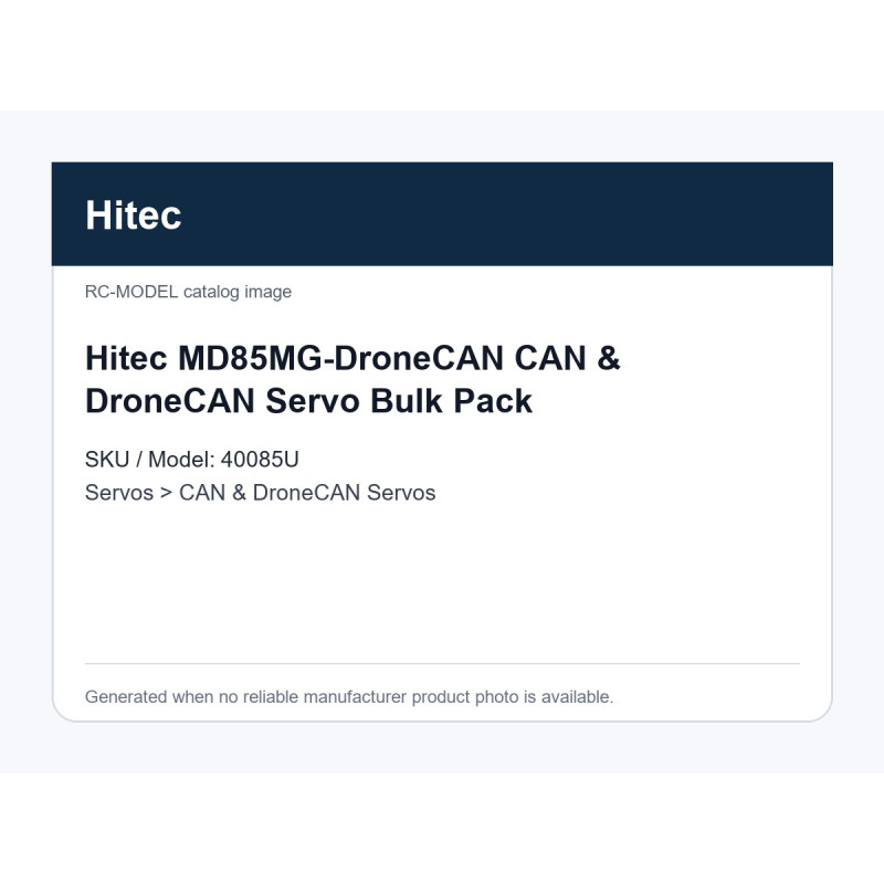 Hitec MD85MG-DroneCAN CAN & DroneCAN Servo Bulk Pack | סרווים CAN ו-DroneCAN Hitec MD85MG-DroneCAN CAN & DroneCAN Servo Bulk Pack | סרווים CAN ו-DroneCAN