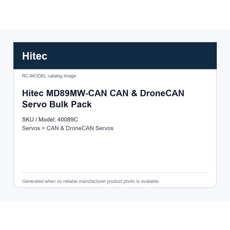 Hitec MD89MW-CAN CAN & DroneCAN Servo Bulk Pack | סרווים CAN ו-DroneCAN Hitec MD89MW-CAN CAN & DroneCAN Servo Bulk Pack | סרווים CAN ו-DroneCAN