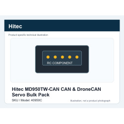 Hitec MD950TW-CAN CAN & DroneCAN Servo Bulk Pack | סרווים CAN ו-DroneCAN