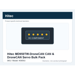 Hitec MD950TW-DroneCAN CAN & DroneCAN Servo Bulk Pack | סרווים CAN ו-DroneCAN