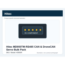 Hitec MD950TW-RS485 CAN & DroneCAN Servo Bulk Pack | סרווים CAN ו-DroneCAN