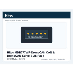 Hitec MDB777WP-DroneCAN CAN & DroneCAN Servo Bulk Pack | סרווים CAN ו-DroneCAN