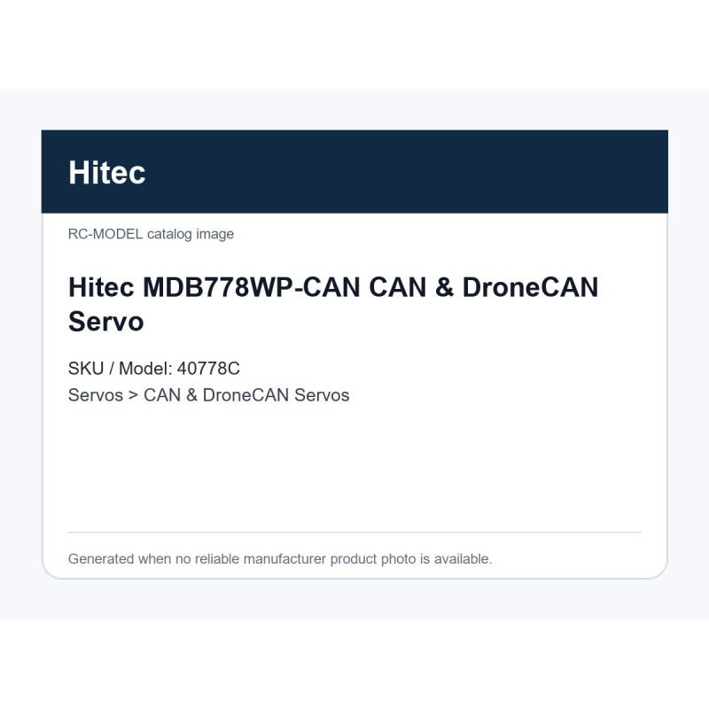 Hitec MDB778WP-CAN CAN & DroneCAN Servo | סרווים CAN ו-DroneCAN Hitec MDB778WP-CAN CAN & DroneCAN Servo | סרווים CAN ו-DroneCAN