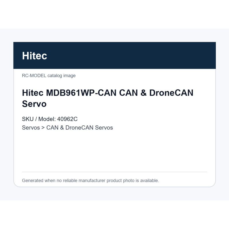 Hitec MDB961WP-CAN CAN & DroneCAN Servo | סרווים CAN ו-DroneCAN Hitec MDB961WP-CAN CAN & DroneCAN Servo | סרווים CAN ו-DroneCAN