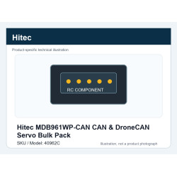 Hitec MDB961WP-CAN CAN & DroneCAN Servo Bulk Pack | סרווים CAN ו-DroneCAN