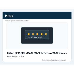 Hitec SG20BL-CAN CAN & DroneCAN Servo | סרווים CAN ו-DroneCAN