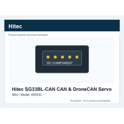Hitec SG33BL-CAN CAN & DroneCAN Servo | סרווים CAN ו-DroneCAN