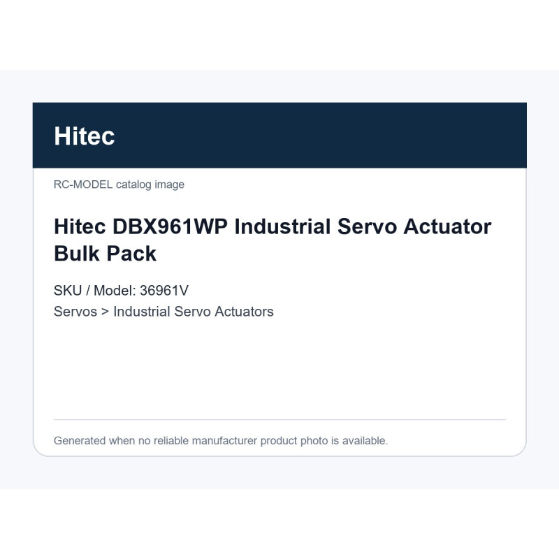 Hitec DBX961WP Industrial Servo Actuator Bulk Pack | אקטואטורי סרוו תעשייתיים Hitec DBX961WP Industrial Servo Actuator Bulk Pack | אקטואטורי סרוו תעשייתיים