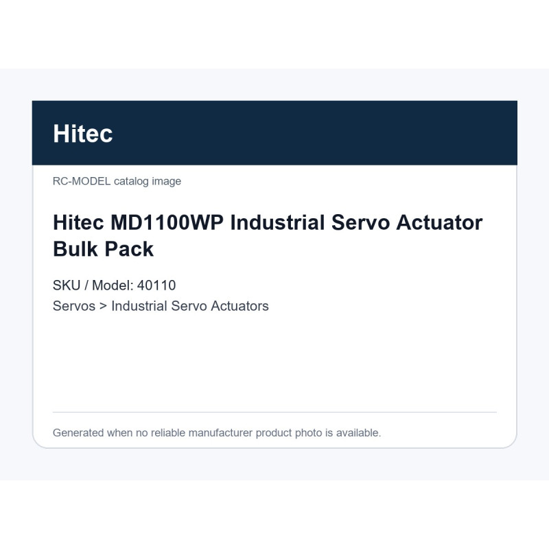 Hitec MD1100WP Industrial Servo Actuator Bulk Pack | אקטואטורי סרוו תעשייתיים Hitec MD1100WP Industrial Servo Actuator Bulk Pack | אקטואטורי סרוו תעשייתיים