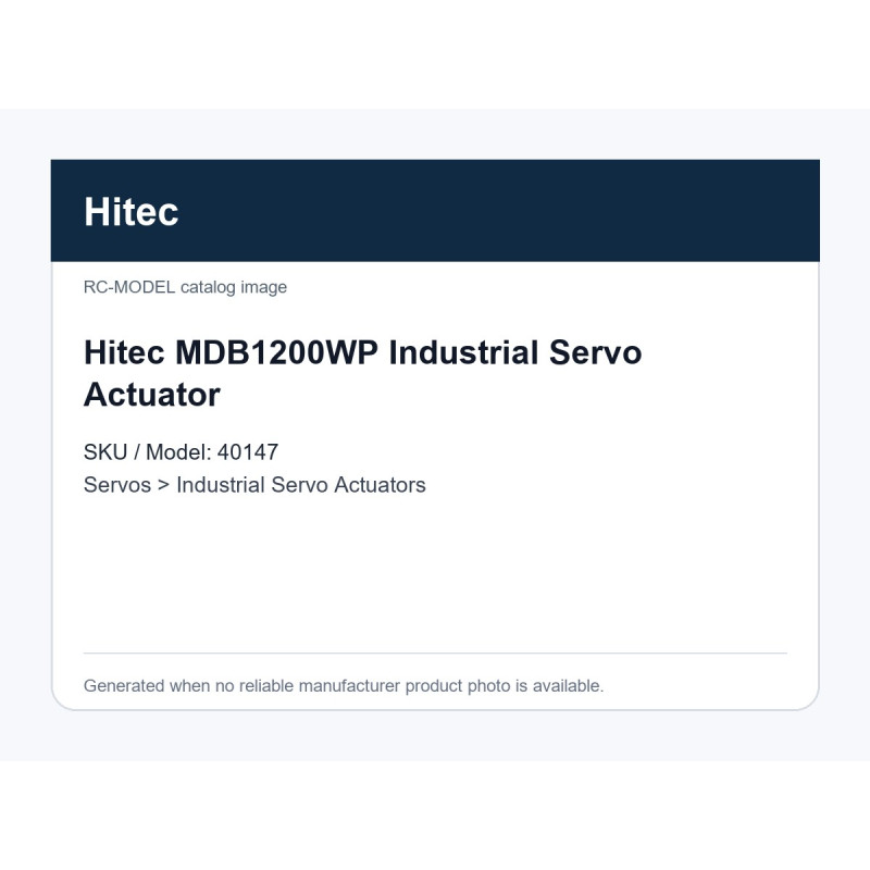 Hitec MDB1200WP Industrial Servo Actuator | אקטואטורי סרוו תעשייתיים Hitec MDB1200WP Industrial Servo Actuator | אקטואטורי סרוו תעשייתיים