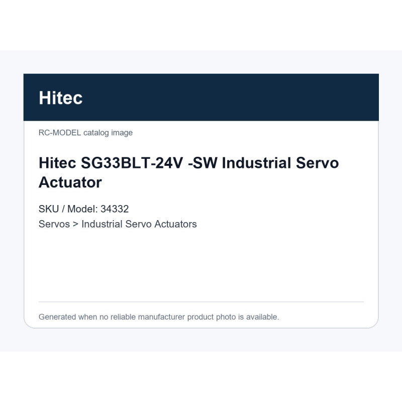 Hitec SG33BLT-24V -SW Industrial Servo Actuator | אקטואטורי סרוו תעשייתיים Hitec SG33BLT-24V -SW Industrial Servo Actuator | אקטואטורי סרוו תעשייתיים