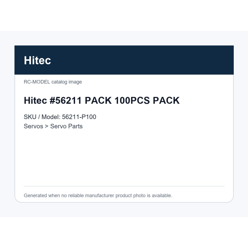 Hitec #56211 PACK 100PCS PACK | חלפי סרווים Hitec #56211 PACK 100PCS PACK | חלפי סרווים