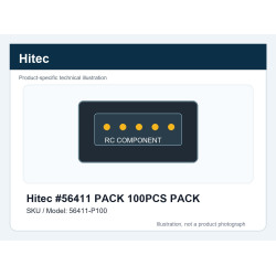 Hitec #56411 PACK 100PCS PACK | חלפי סרווים