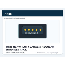 Hitec HEAVY DUTY LARGE & REGULAR HORN SET PACK | חלפי סרווים