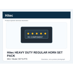 Hitec HEAVY DUTY REGULAR HORN SET PACK | חלפי סרווים
