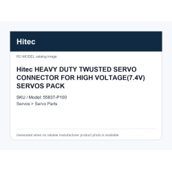 Hitec HEAVY DUTY TWUSTED SERVO CONNECTOR FOR HIGH VOLTAGE(7.4V) SERVOS PACK