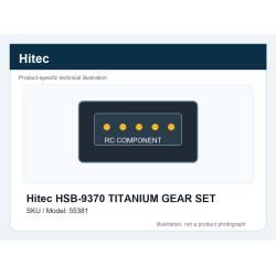 Hitec HSB-9370 TITANIUM GEAR SET | חלפי סרווים