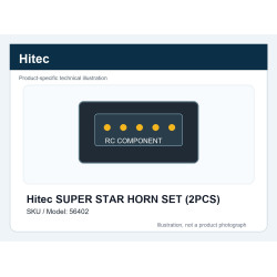 Hitec SUPER STAR HORN SET (2PCS) | חלפי סרווים