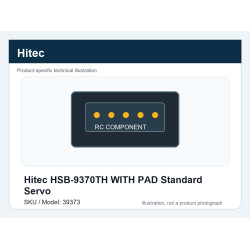 Hitec HSB-9370TH WITH PAD Standard Servo | סרווים סטנדרטיים