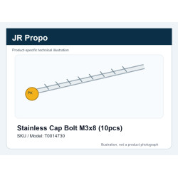 Stainless Cap Bolt M3x8 (10pcs) | מרצ'נדייז