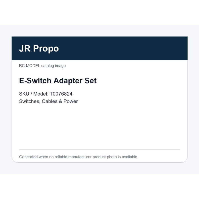 E-Switch Adapter Set | מתגים, כבלים ומערכות כוח E-Switch Adapter Set | מתגים, כבלים ומערכות כוח