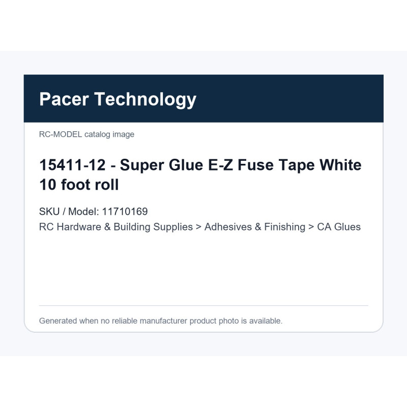 15411-12 - Super Glue E-Z Fuse Tape White 10 foot roll | דבקי CA 15411-12 - Super Glue E-Z Fuse Tape White 10 foot roll | דבקי CA